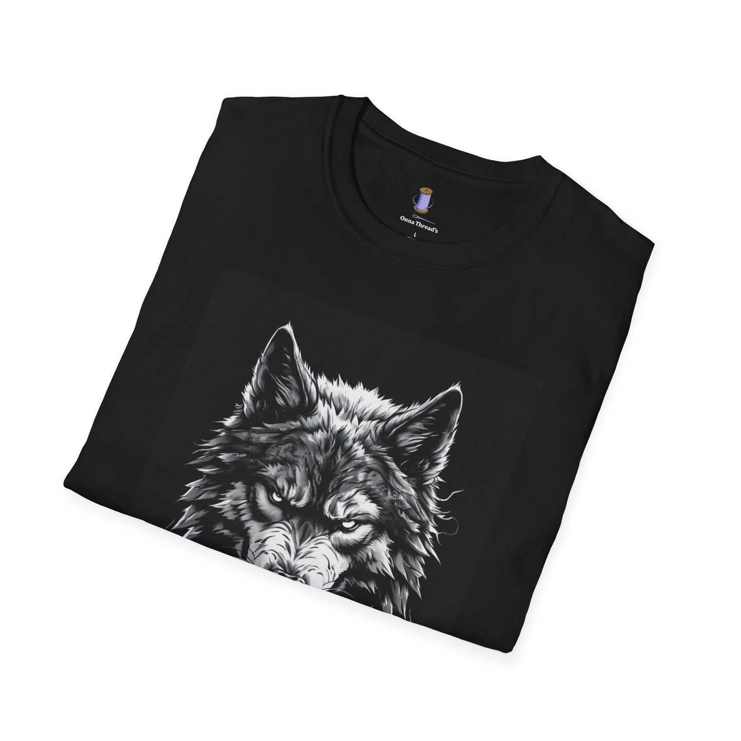 Wolf Graphic Unisex Softstyle T-Shirt, Animal Lover Apparel, Nature Tee, Unique Gift for Outdoorsy Friends, Casual Wear, Birthday Gift