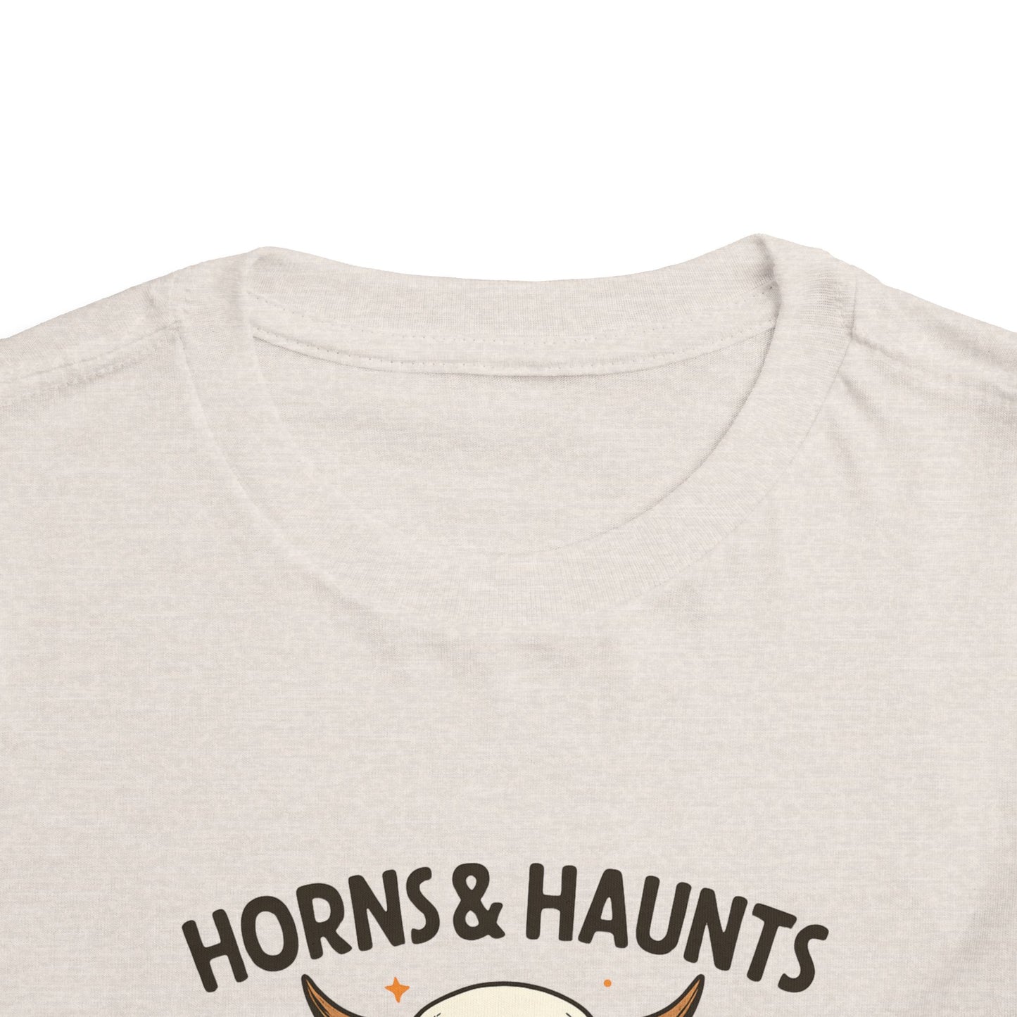 Horns & Haunts Highland Cow Toddler Halloween Tee