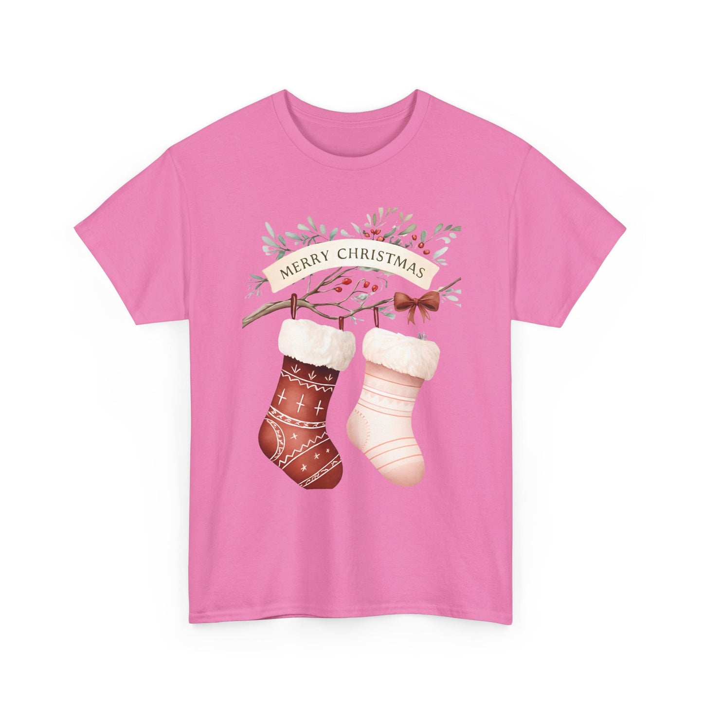 Watercolor Christmas Stocking Tee - Hope & Love