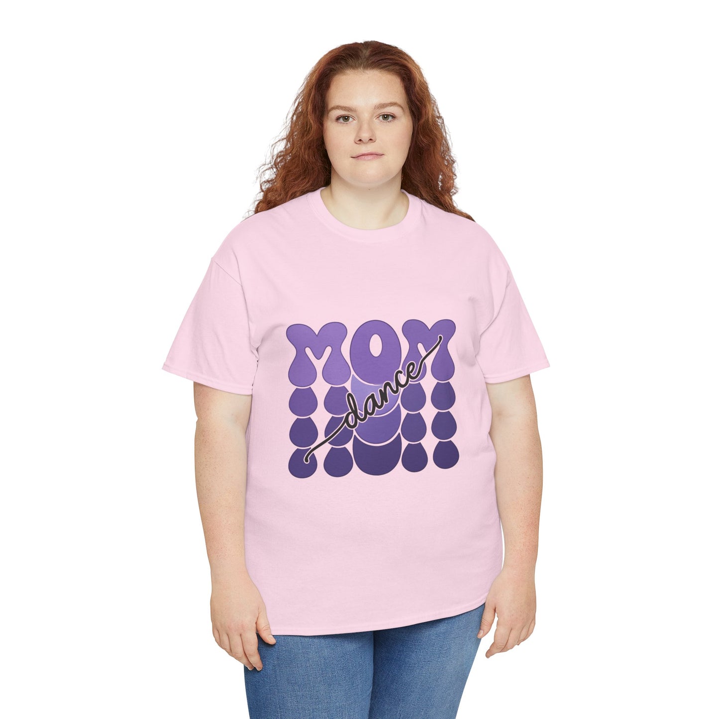 MOM Dance – Purple Letter Stage Spirit Tee
