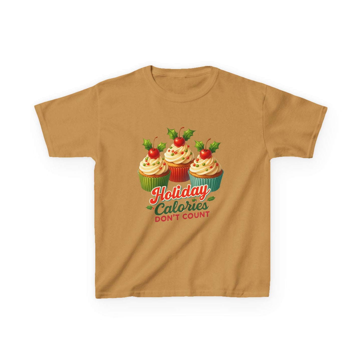 Holiday Cupcake Dino Tee - Christmas Fun!