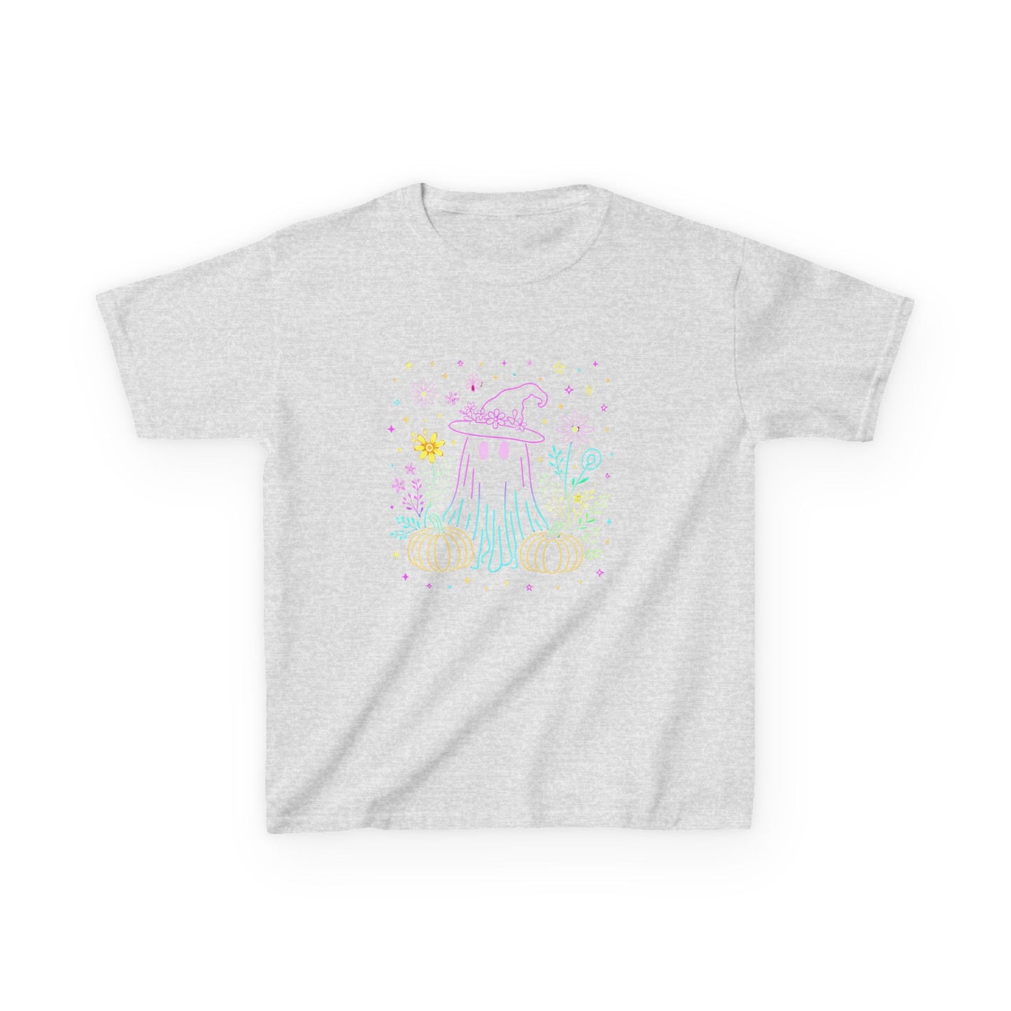 Pastel Ghost Halloween Dino Kids Tee