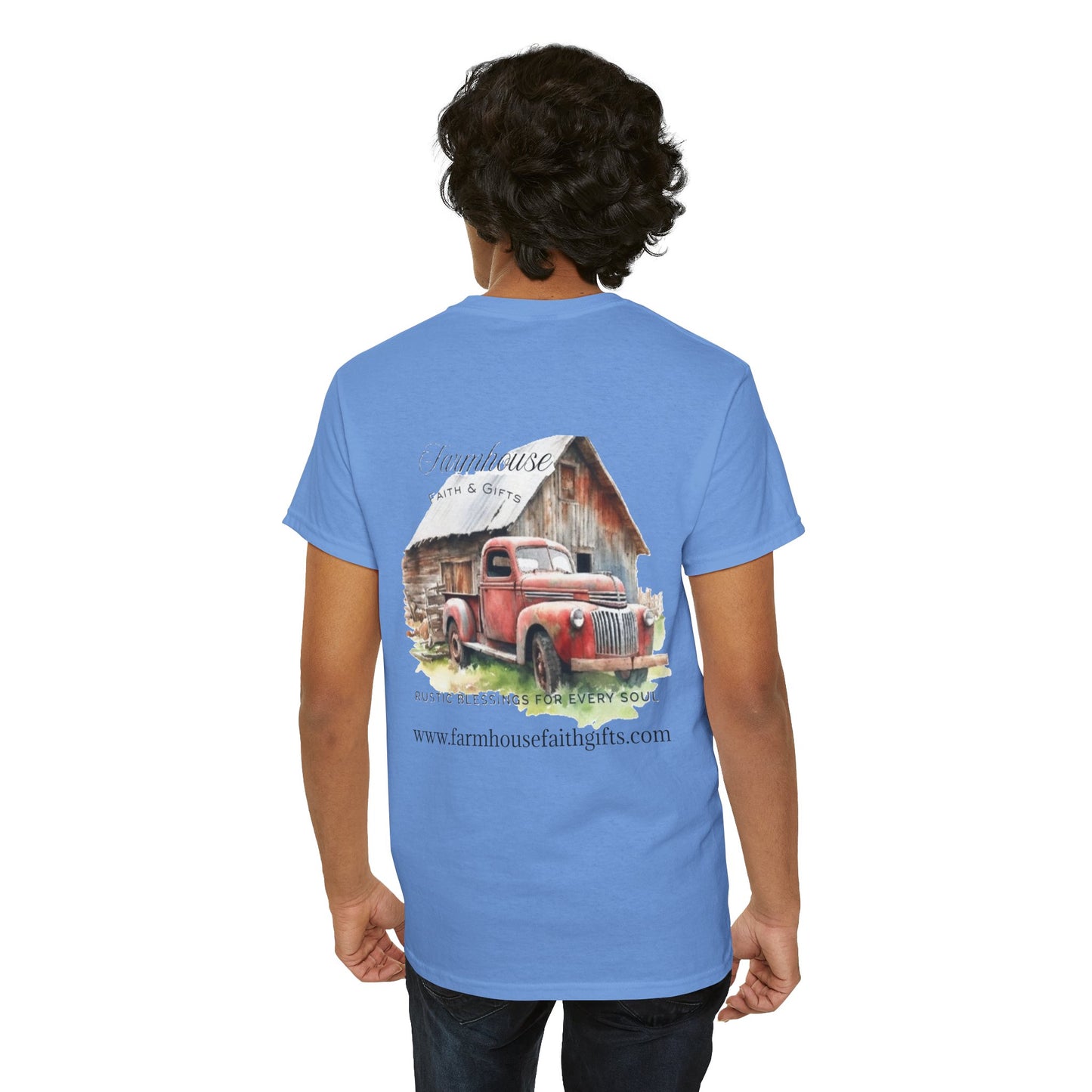 Rustic Farmhouse Unisex Tee, Country Style Shirt, Vintage Truck Tee, Back to Nature Apparel, Ideal Gift for Farm Lovers