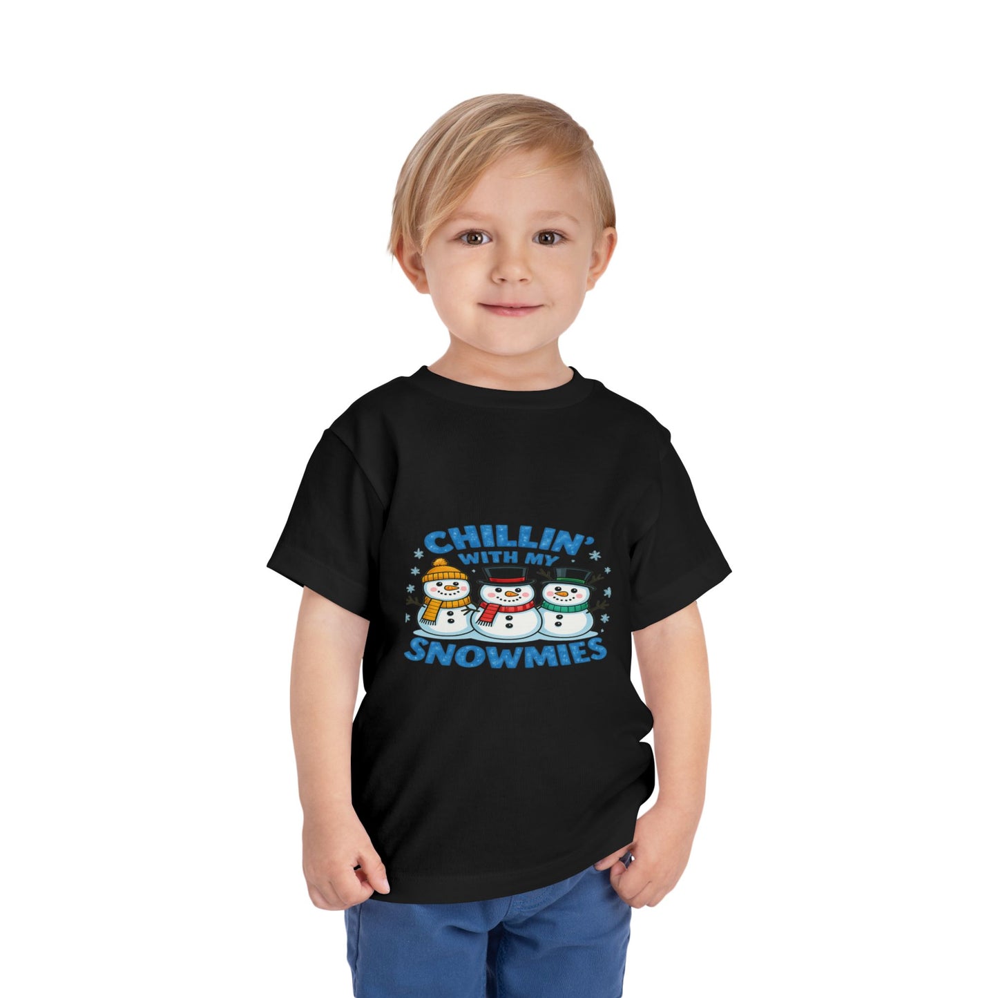 Chillin' with My Snowmies Toddler Christmas Tee