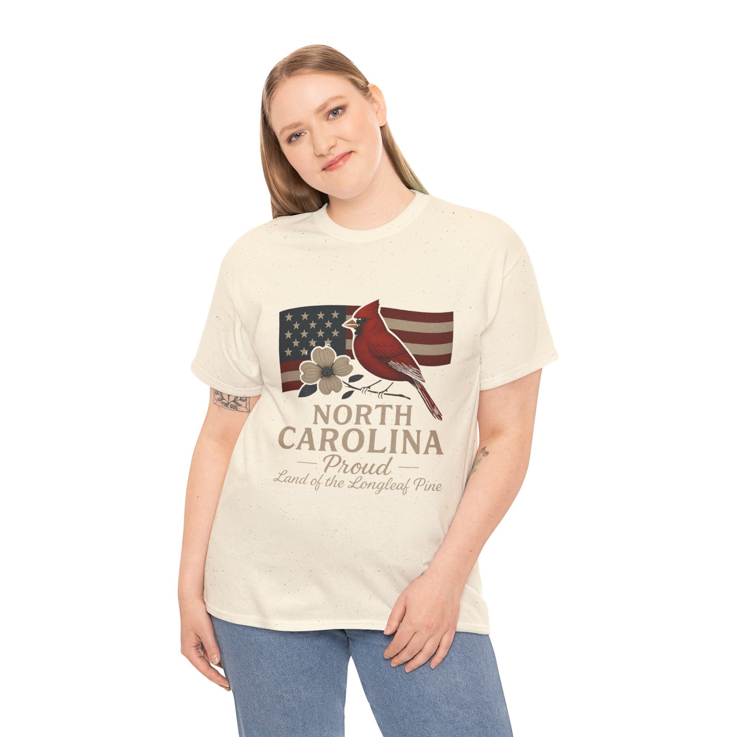 NC Pride: Cardinal, Dogwood & State Flag Tee