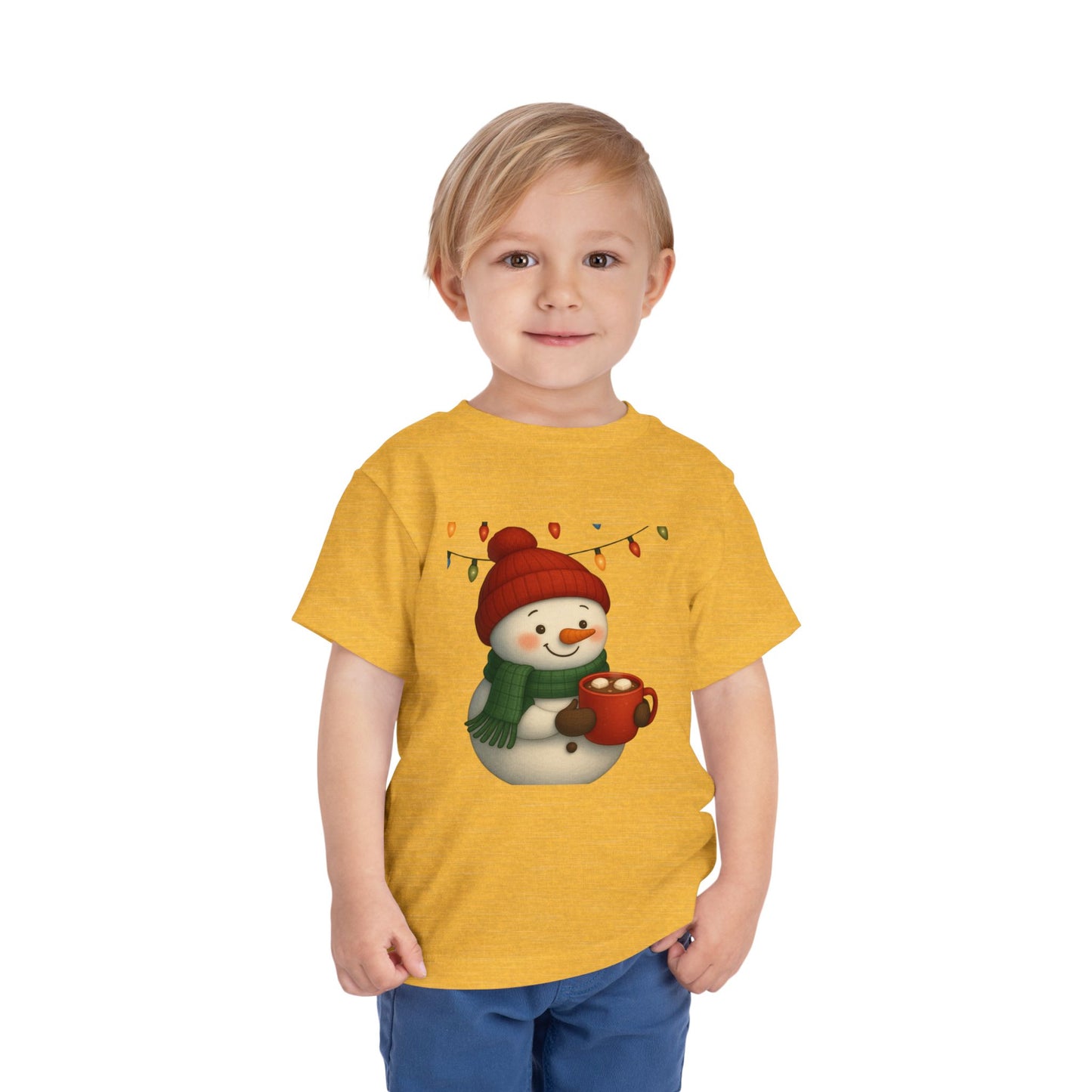 Snowman & Hot Chocolate Toddler Christmas Tee