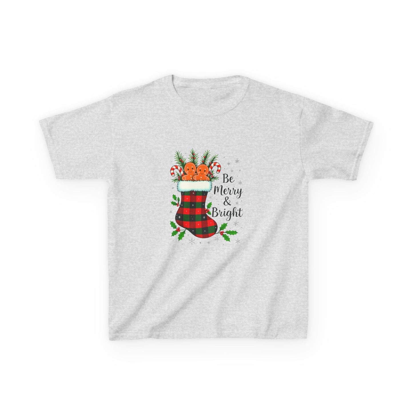Dino Merry & Bright Christmas Tee - Kids Holiday Shirt