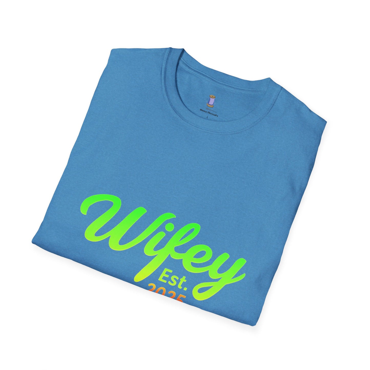Wifey Est. 2025 T-Shirt, Bridal Shower Gift, Newlywed Apparel, Wedding Favor, Engagement Celebration Tee, Cute Couple Top