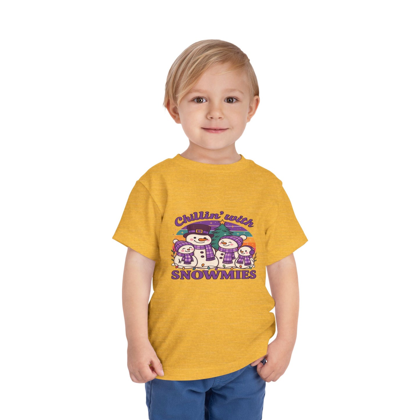 Chillin' with Snowmies Toddler Christmas Tee
