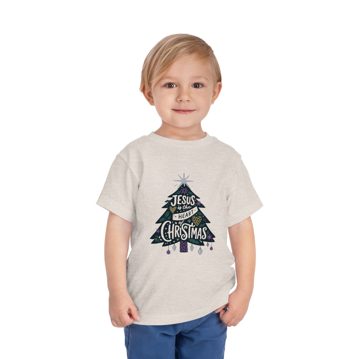 Jesus is the Heart of Christmas Toddler Tee