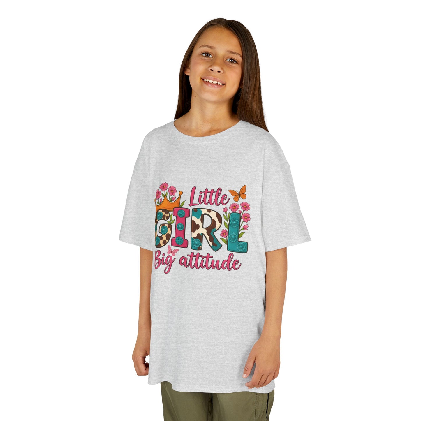 Little Girl Big Attitude Tee - Fun Kids Shirt, Birthday Gift, Casual Outfit, Girls Fashion, Playtime Wear