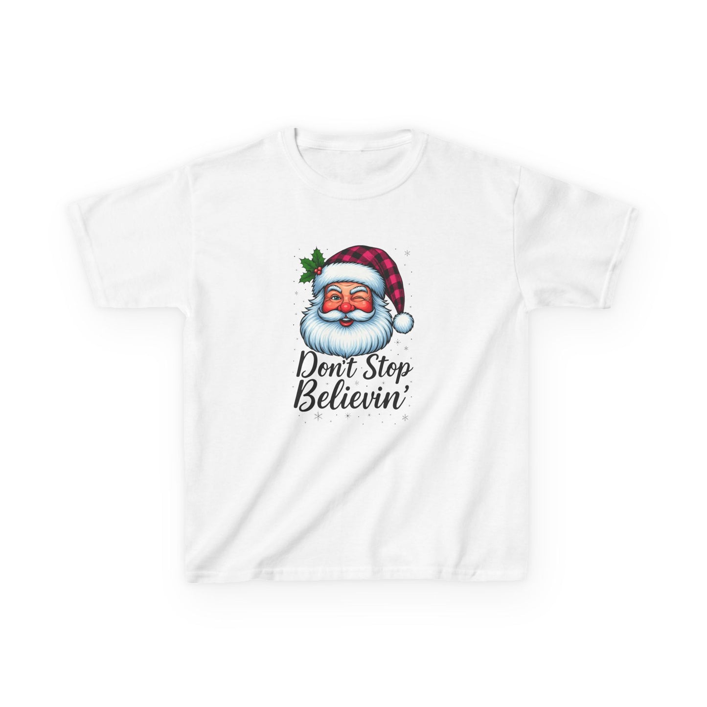 Santa Claus & Don't Stop Believin' Dinosaur Tee