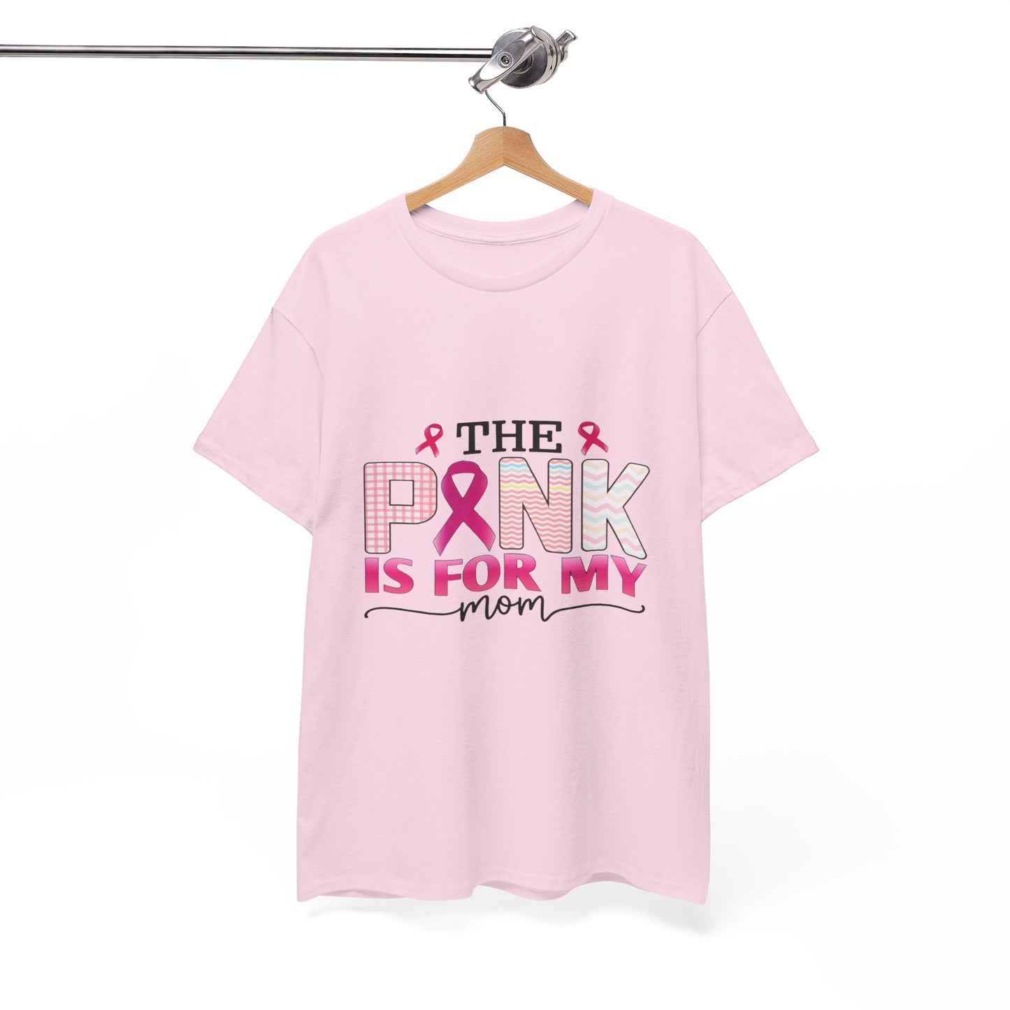 Pink Is For My Mom Breast Cancer Awareness Tee