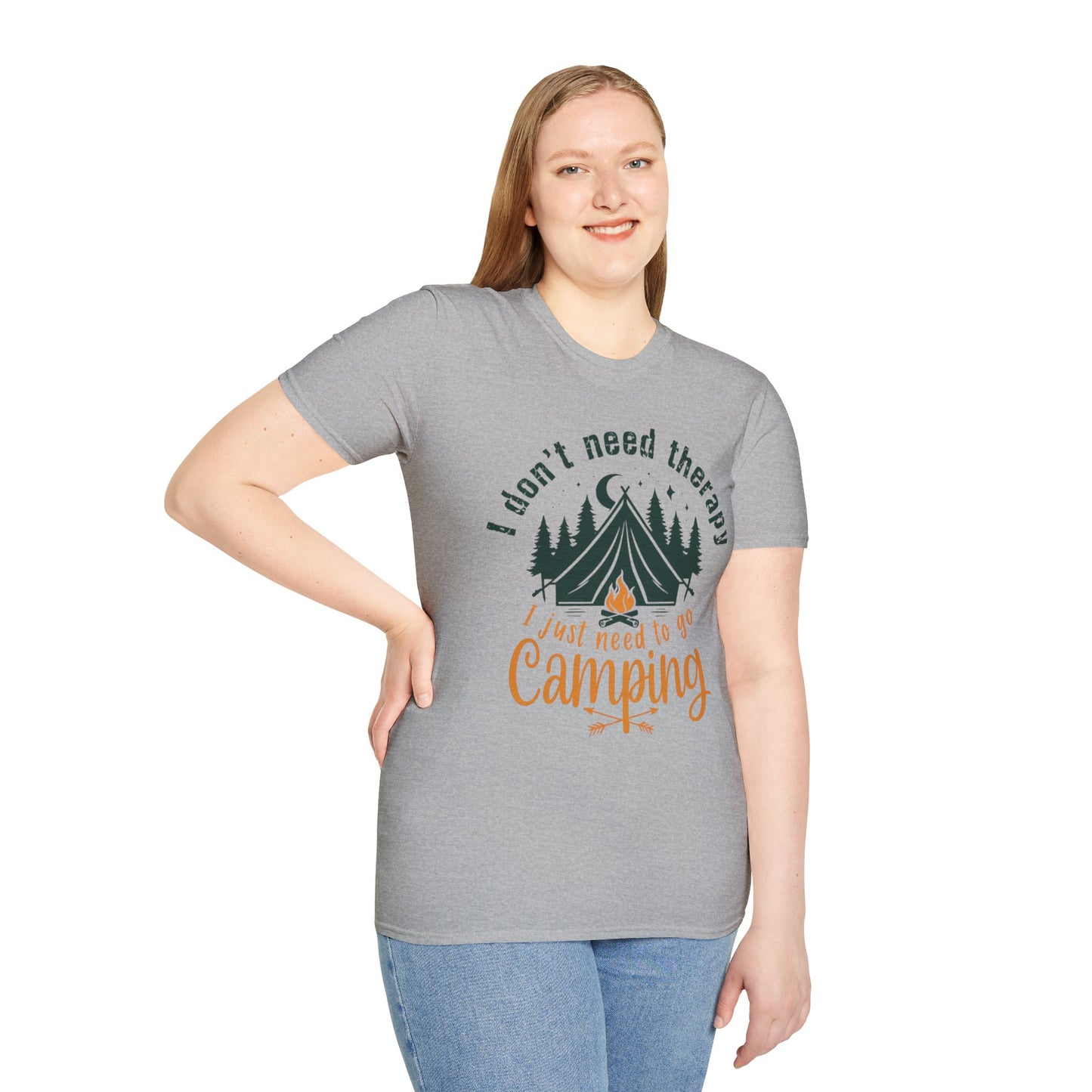 Camping Therapy Unisex T-Shirt | Outdoor Enthusiast Gift | Nature Lover Tee | Adventure Shirt | Camping Apparel