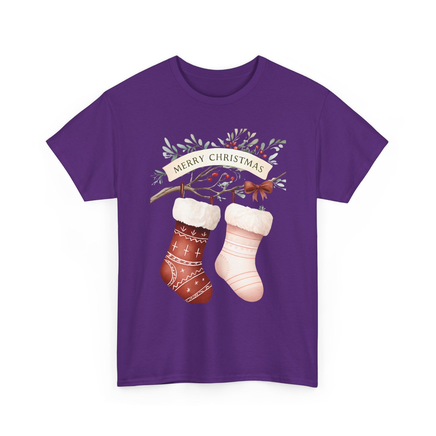 Watercolor Christmas Stocking Tee - Hope & Love