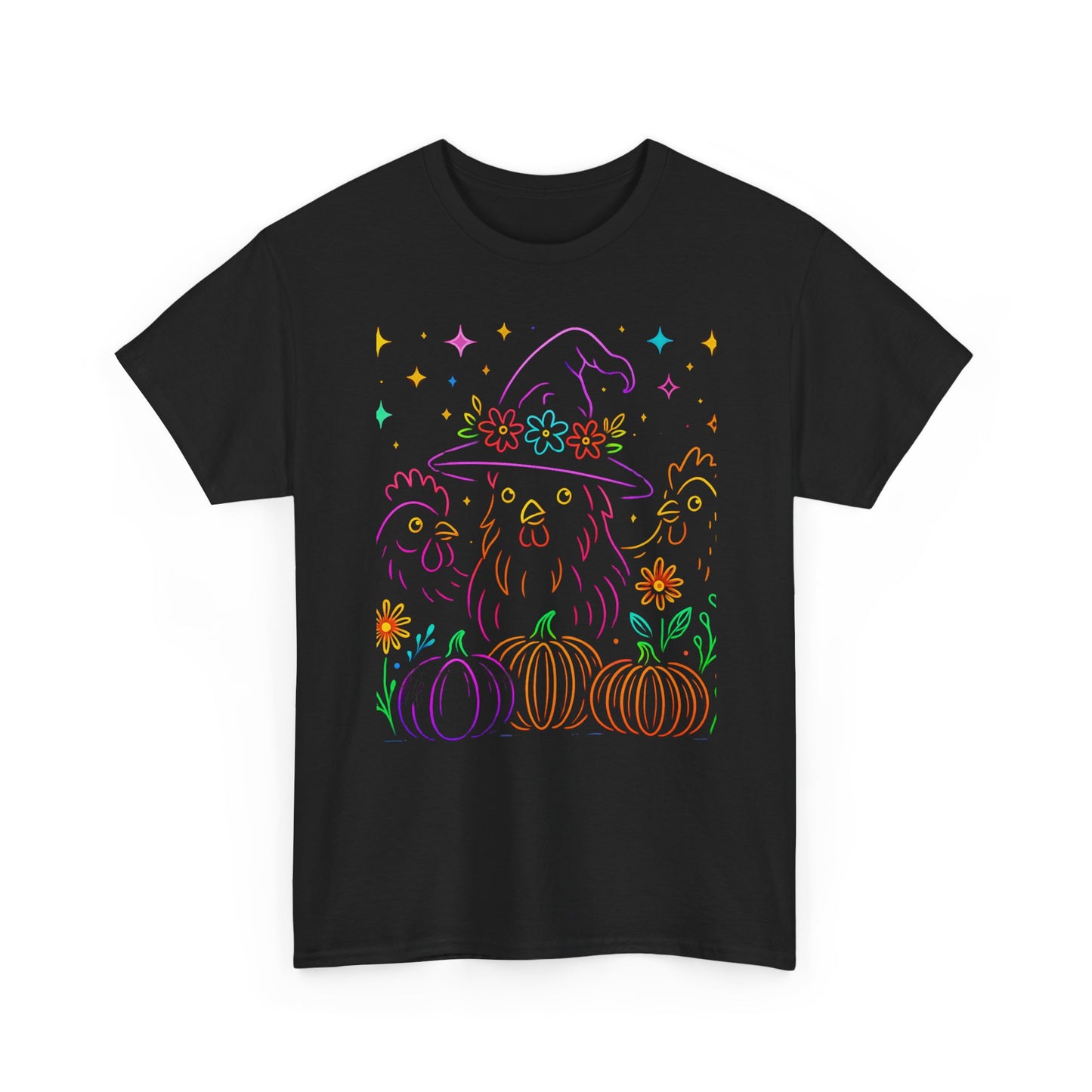 Chicken Witch Halloween Tee