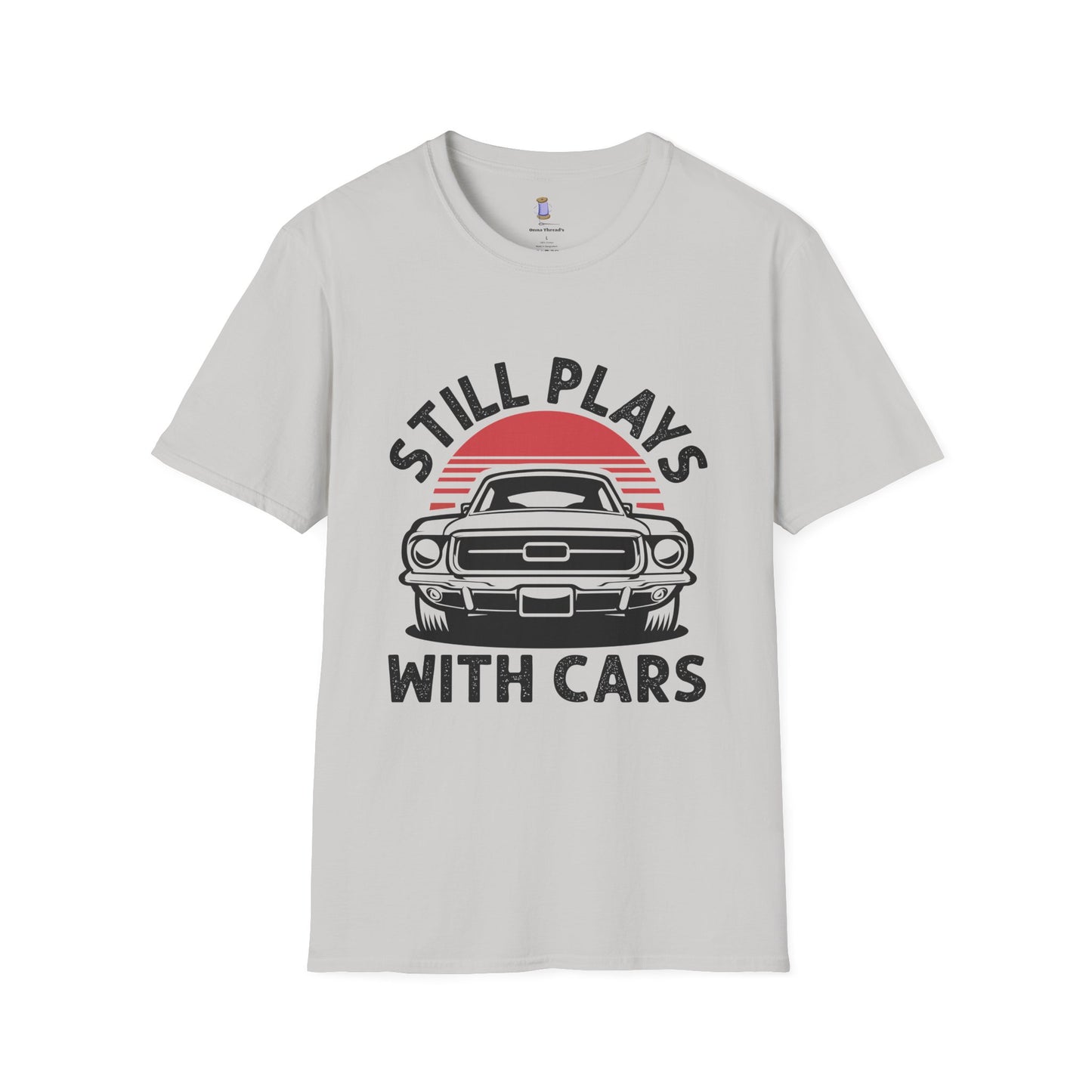 Retro Car Enthusiast T-Shirt, Still Plays with Cars Tee, Gift for Men, Vintage Auto Lover Shirt, Casual Wear, Birthday Present