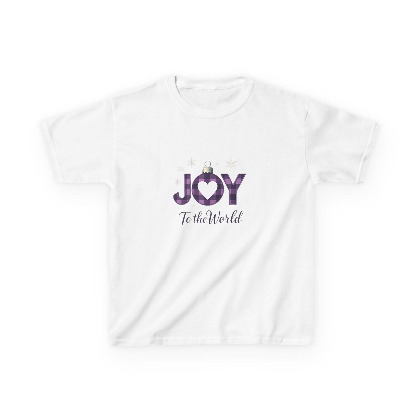 Joyful Dinosaur Ornament Christmas Tee - Kids Holiday Shirt