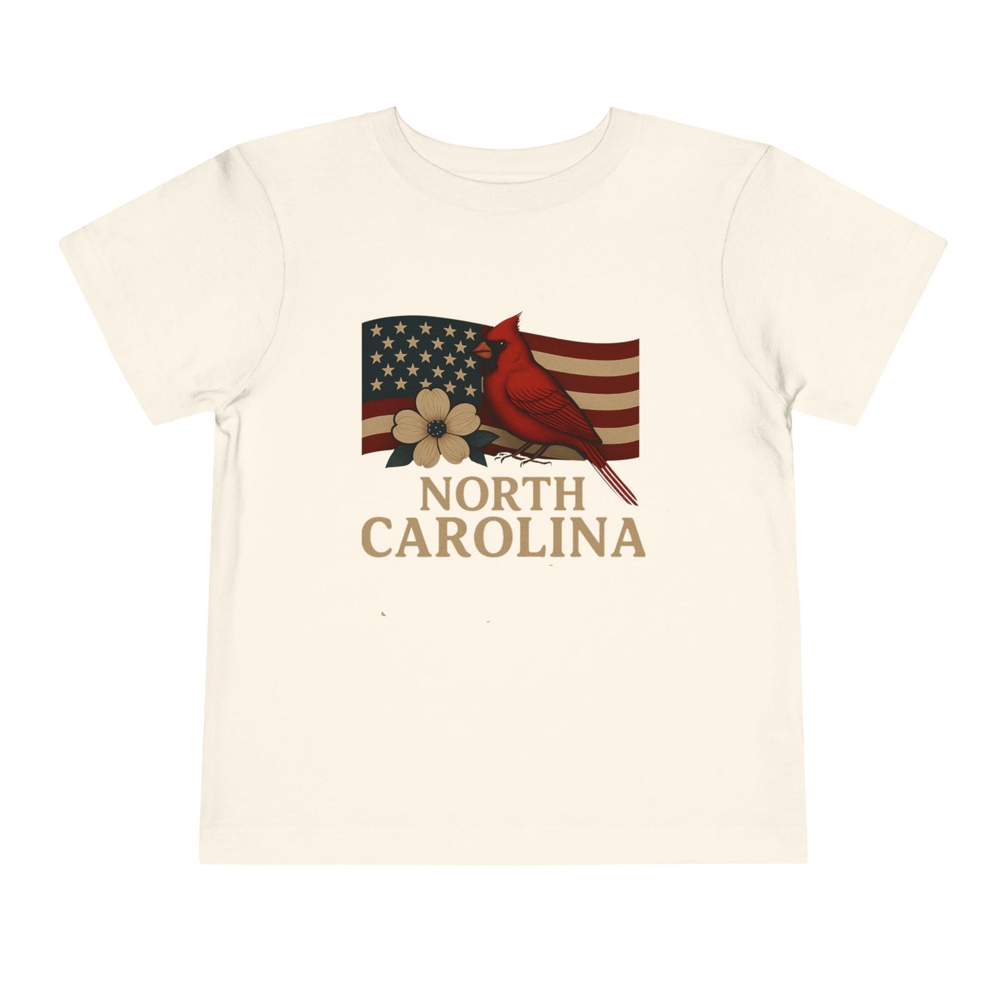 NC Cardinal & Dogwood Toddler Christmas Tee