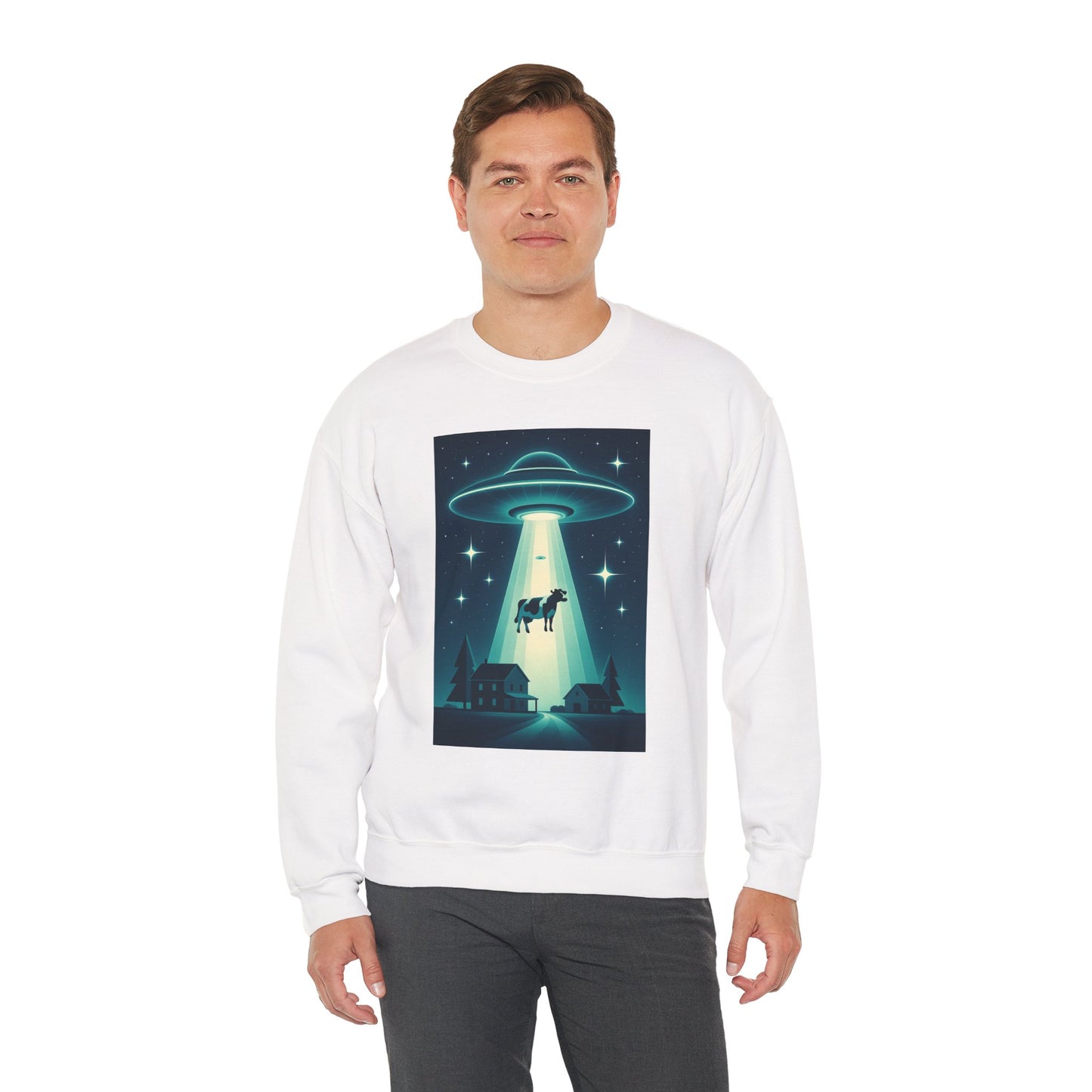 Cow Abduction UFO Sweatshirt