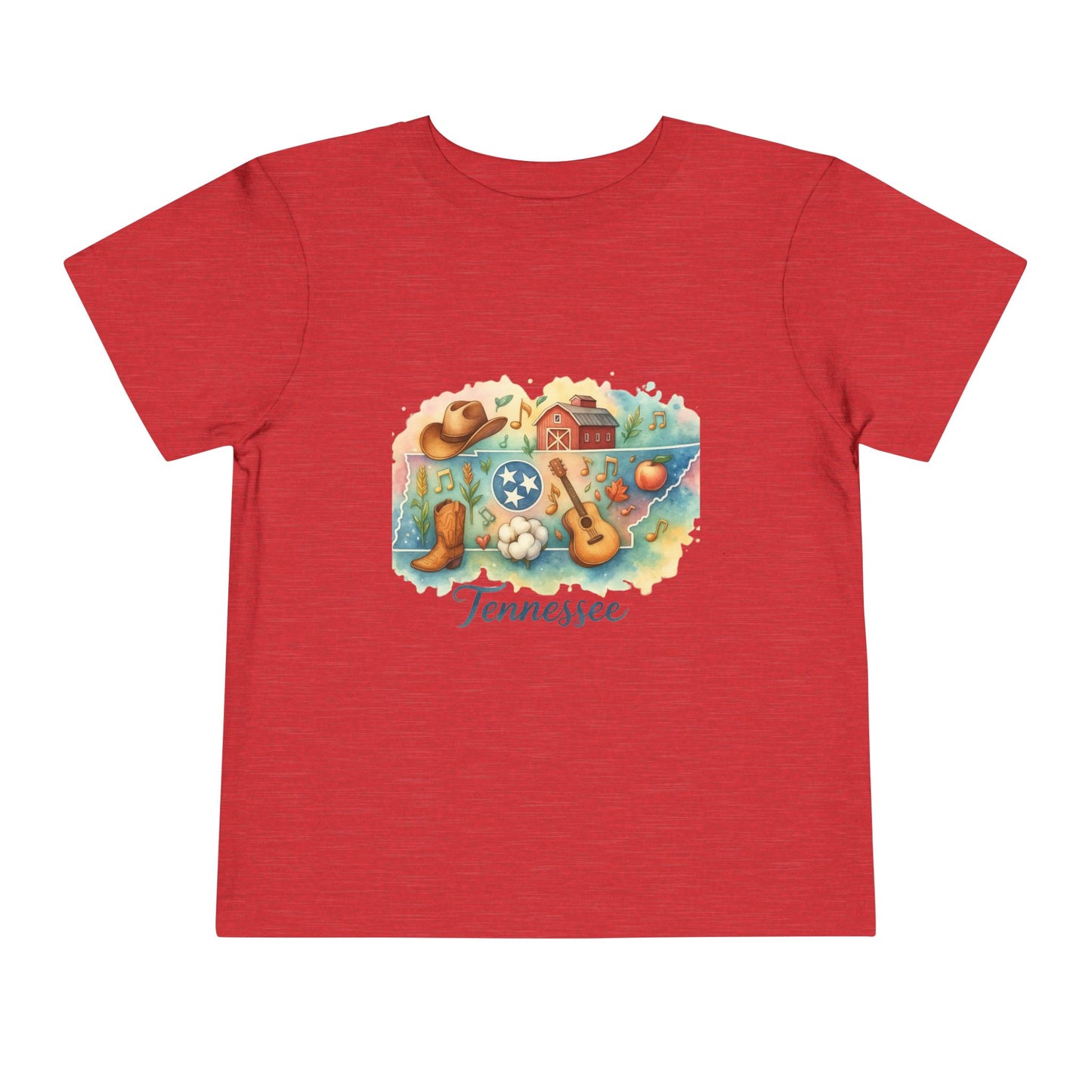 Toddler Tee Tennessee Watercolor Illustration