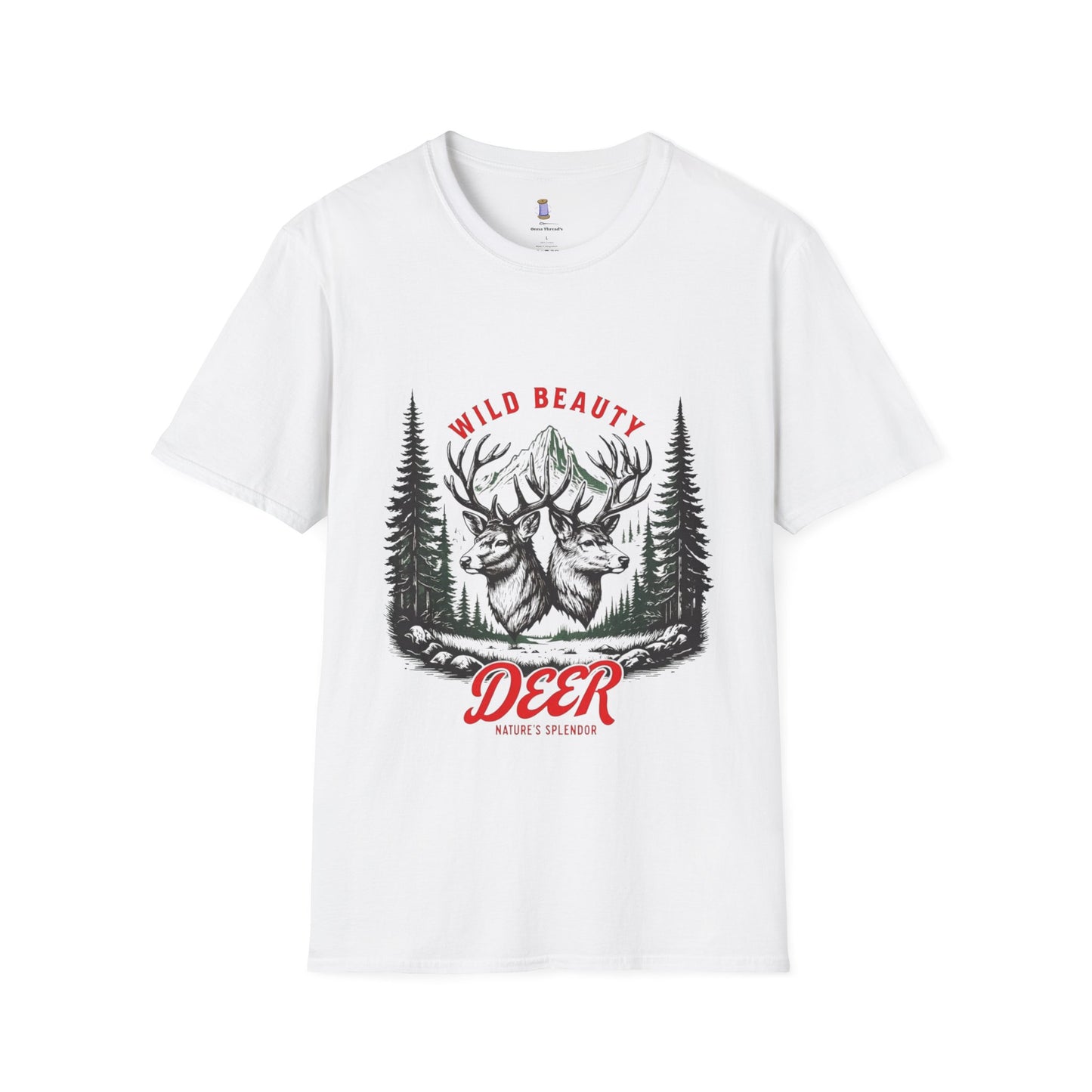 Wild Beauty Deer T-Shirt, Nature Lover Tee, Wildlife Gift, Unisex Tee, Rustic Home Décor