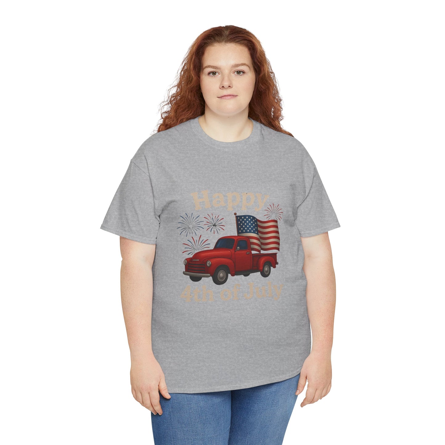 π Happy 4th of July Truck Tee β Patriotic Vintage Pickup Shirt