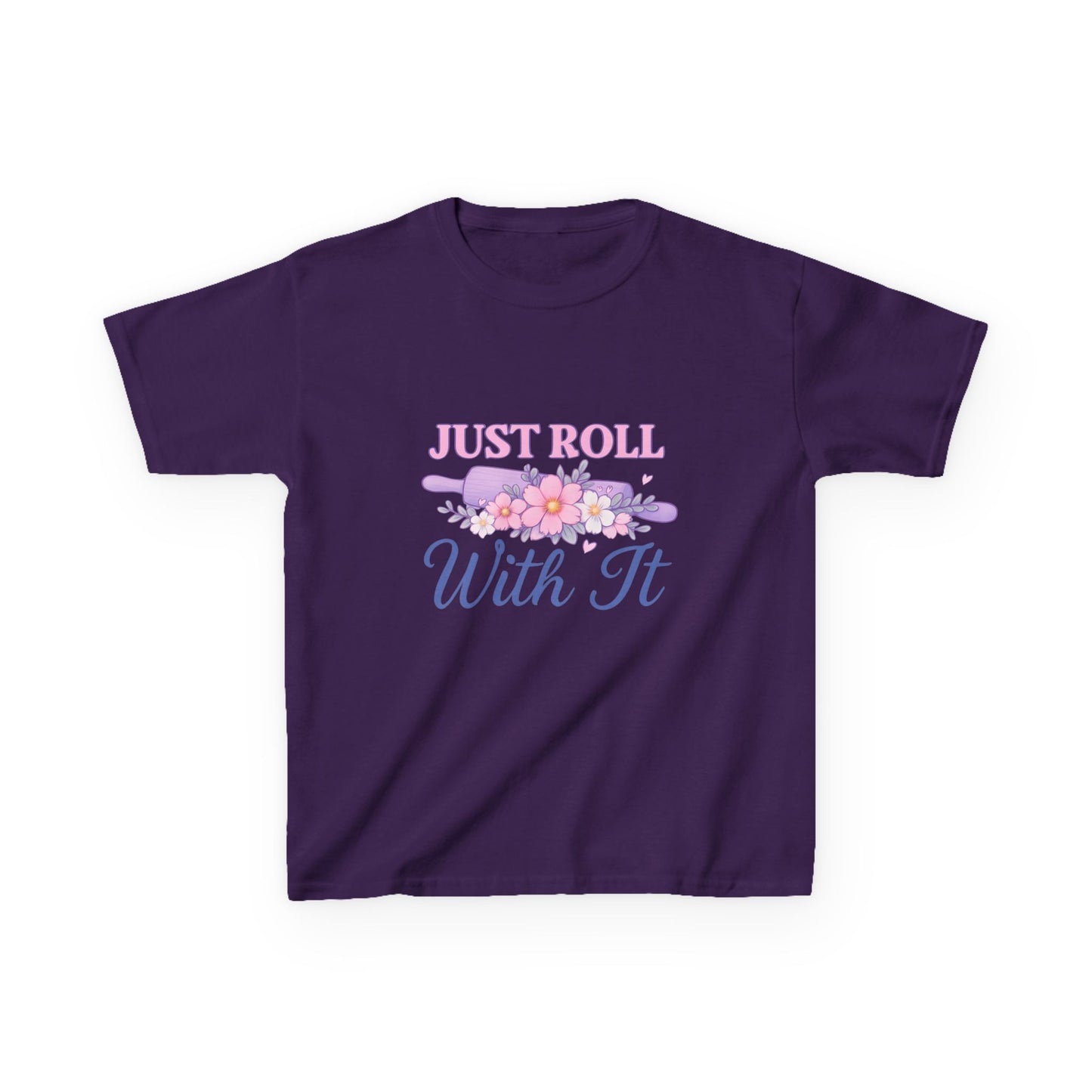Just Roll With It - Dinosaur Christmas Kids Tee