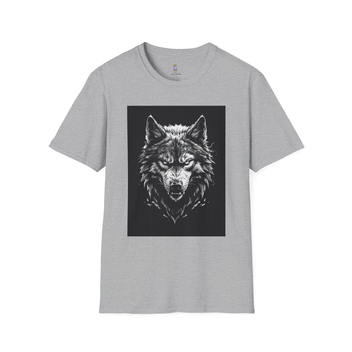 Wolf Graphic Unisex Softstyle T-Shirt, Animal Lover Apparel, Nature Tee, Unique Gift for Outdoorsy Friends, Casual Wear, Birthday Gift