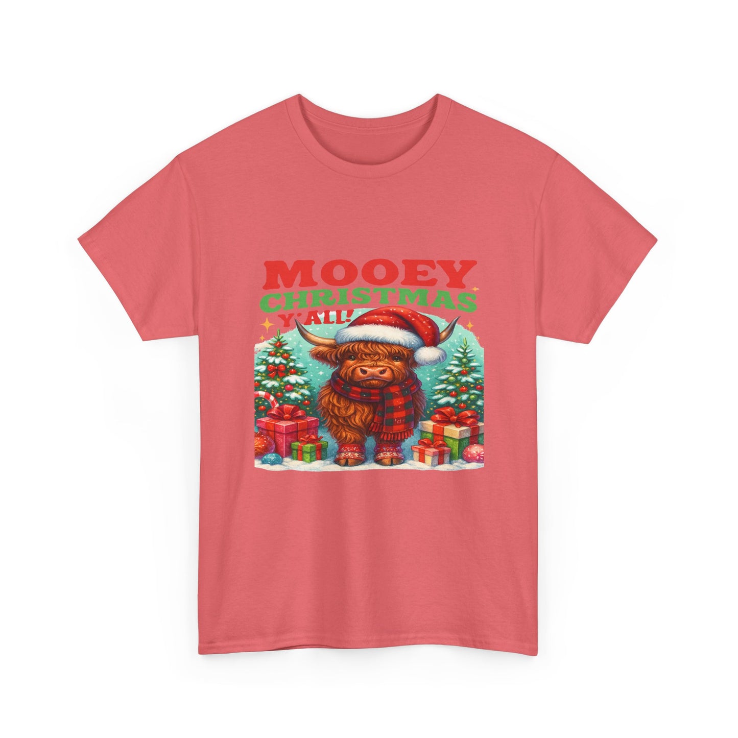 Christmas Highland Cow Tee