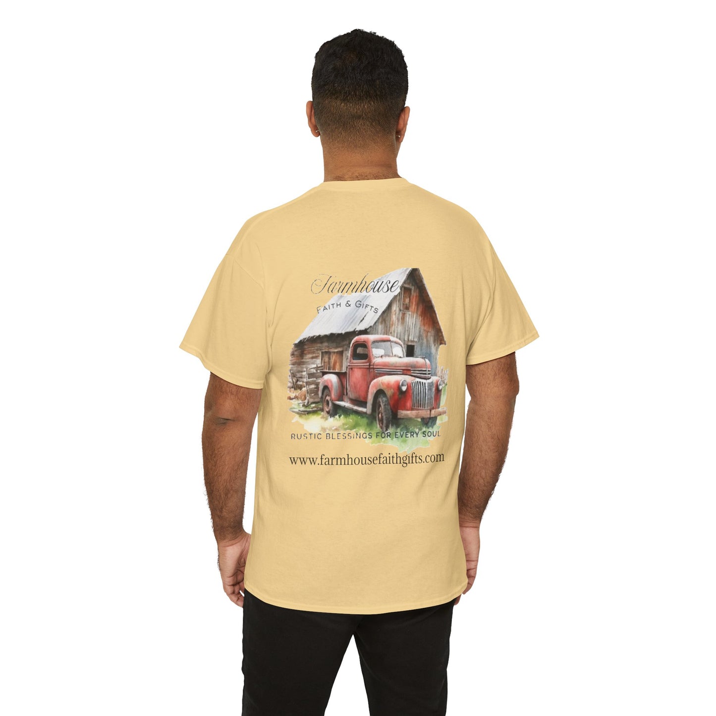 Rustic Farmhouse Unisex Tee, Country Style Shirt, Vintage Truck Tee, Back to Nature Apparel, Ideal Gift for Farm Lovers