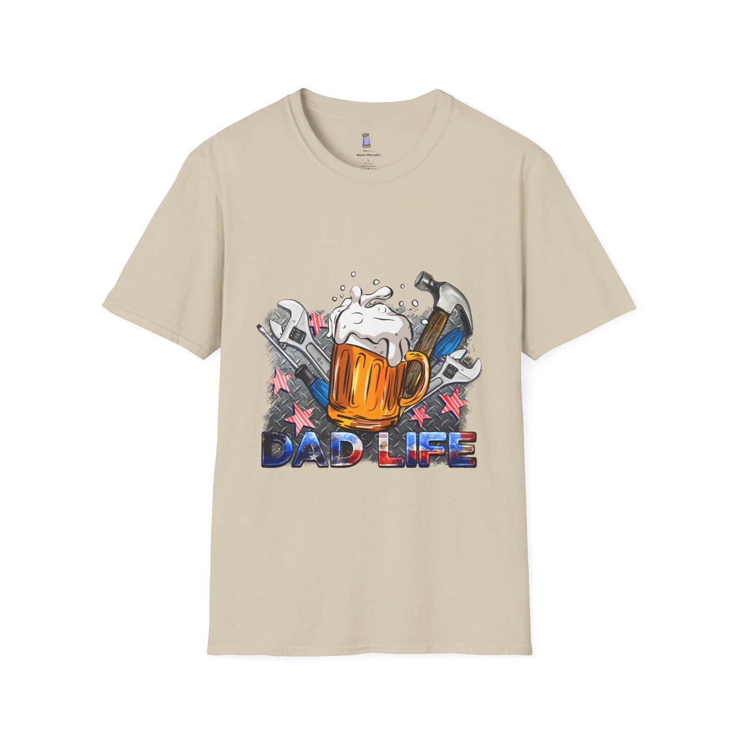 Dad Life Graphic T-Shirt, Unisex Softstyle Tee, Father's Day Gift, Beer Lover Apparel, Casual Weekend Wear, Gifts for Dad