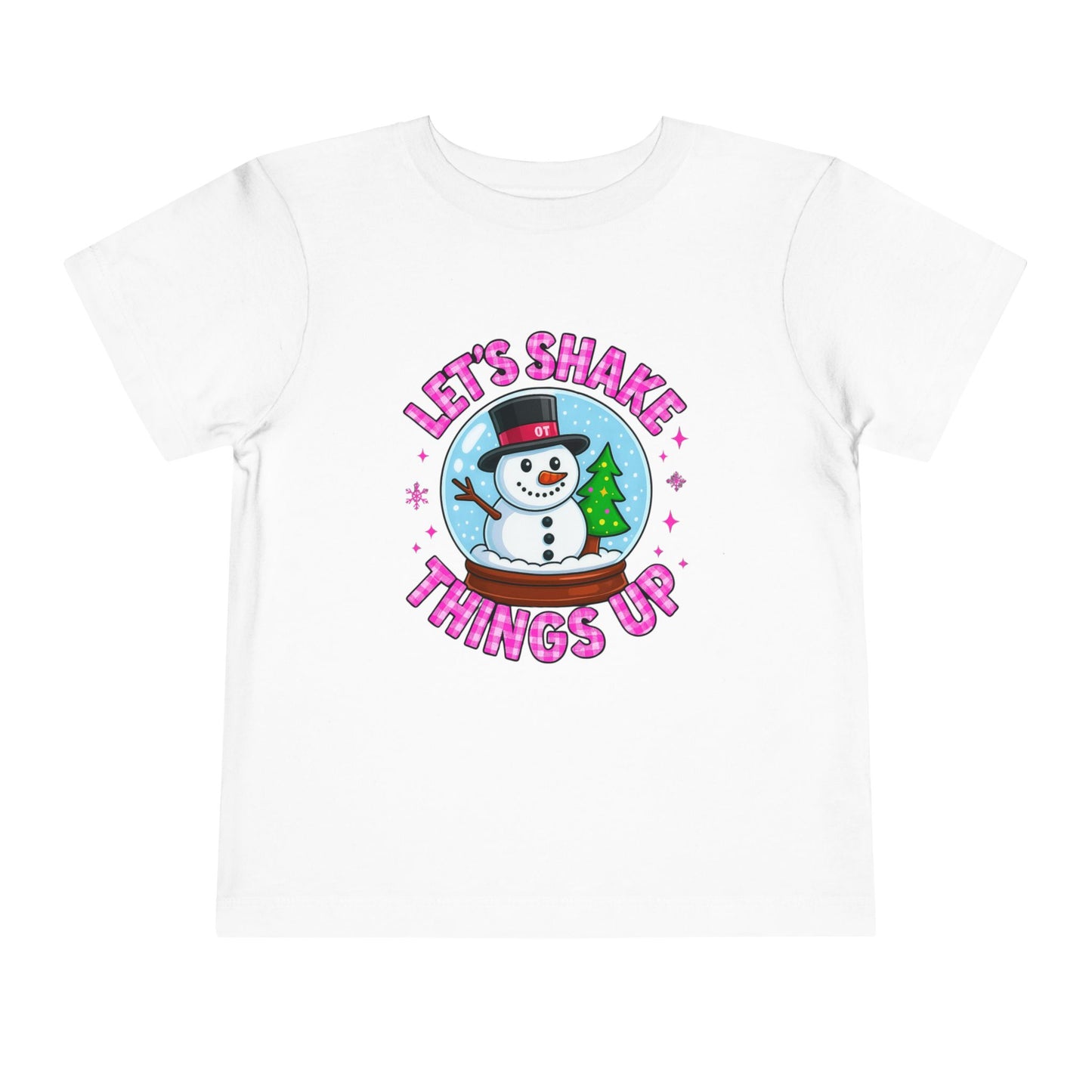 Let's Shake Things Up! Snow Globe Toddler Christmas Tee