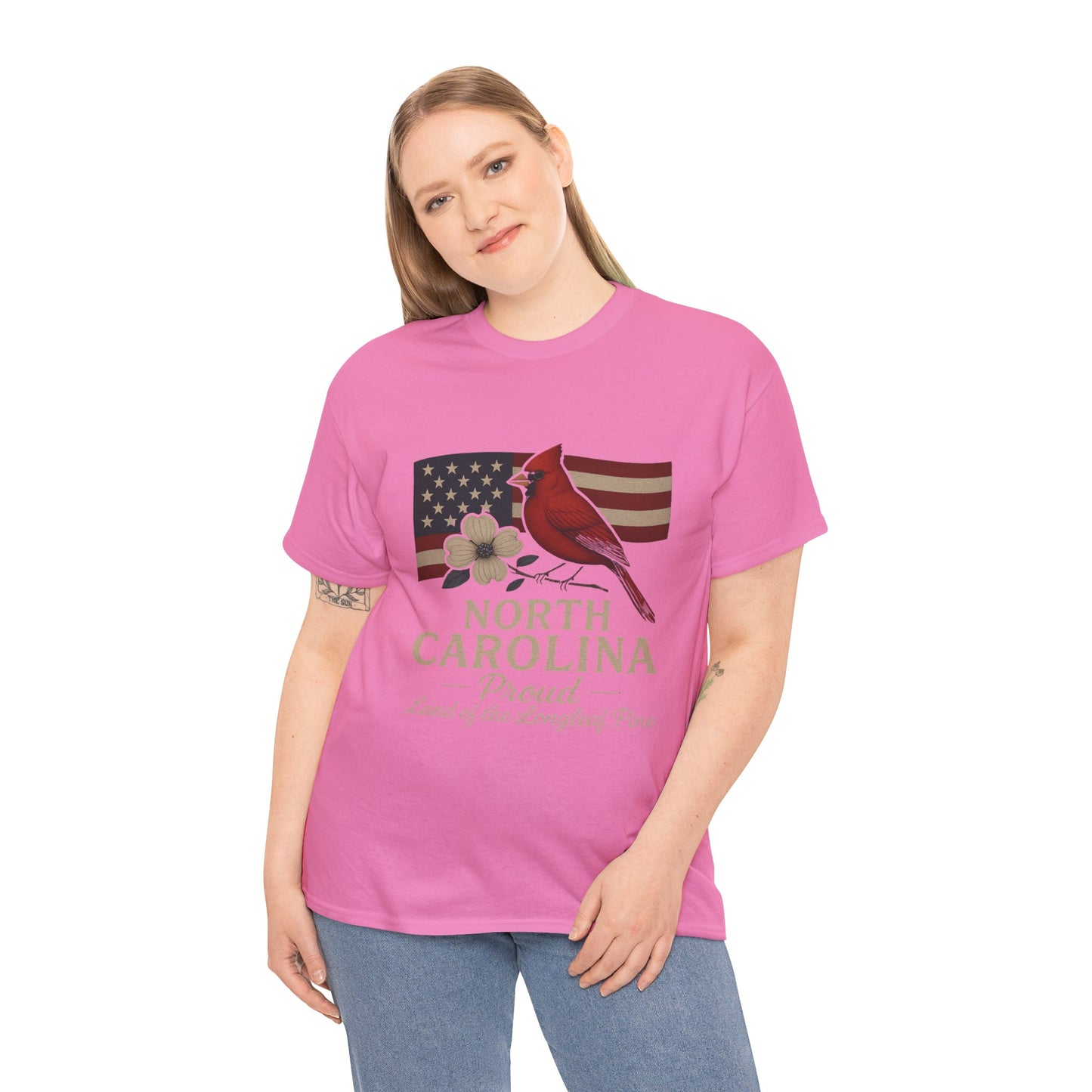 NC Pride: Cardinal, Dogwood & State Flag Tee