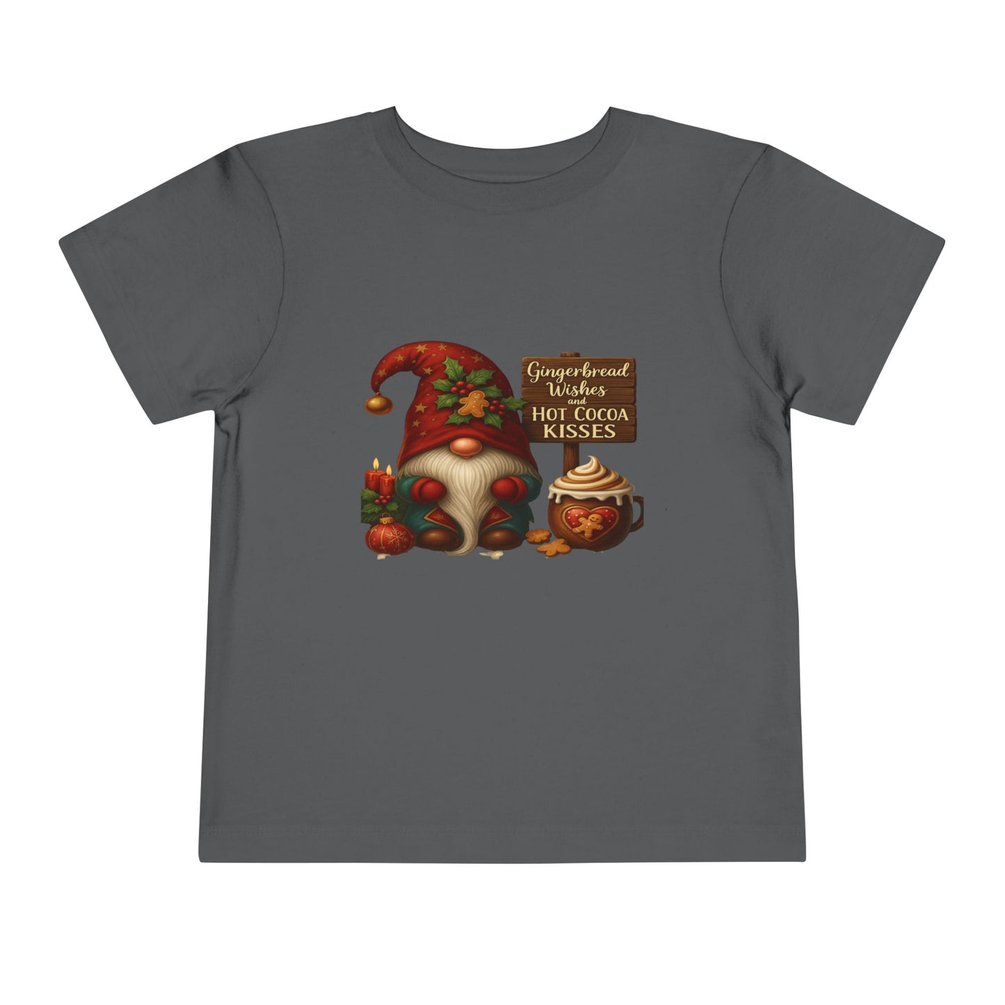 Gnome's Gingerbread Wishes Toddler Christmas Tee
