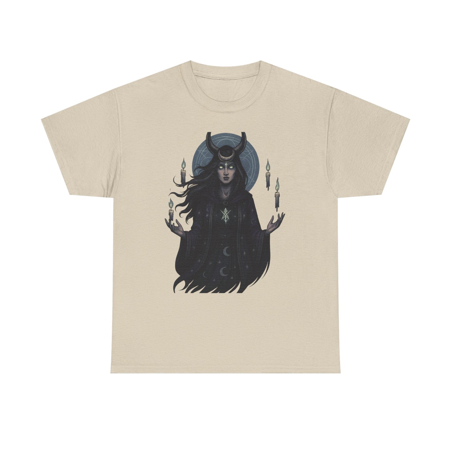 Moonlit Sorceress – Enchanted Candlelight Tee