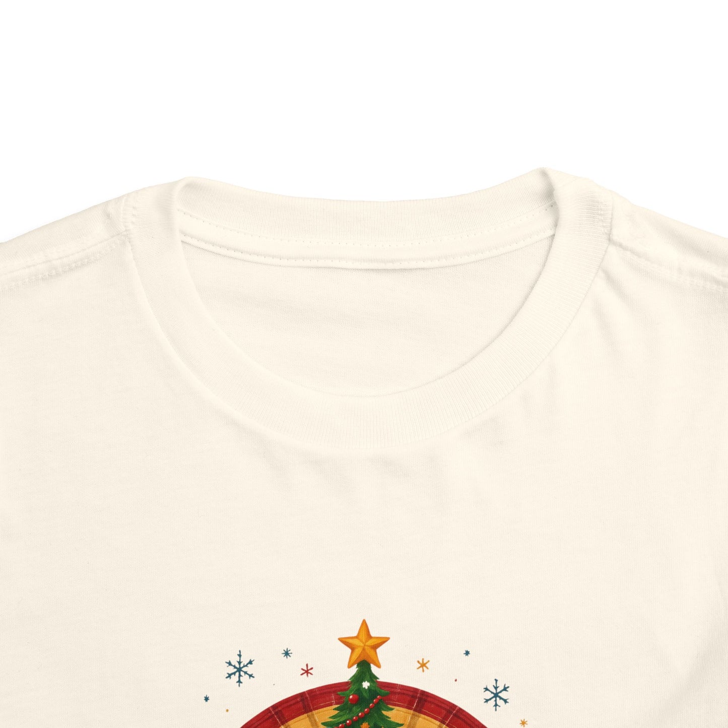 Merry Christmas Plaid Rainbow Tree Toddler Tee