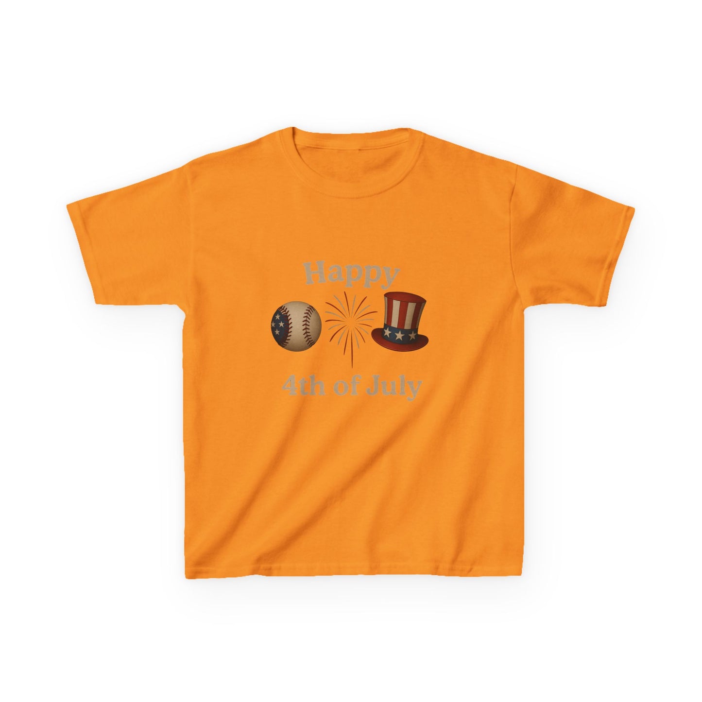 Happy 4th of July Dino Tee - Kids Patriotic Shirt