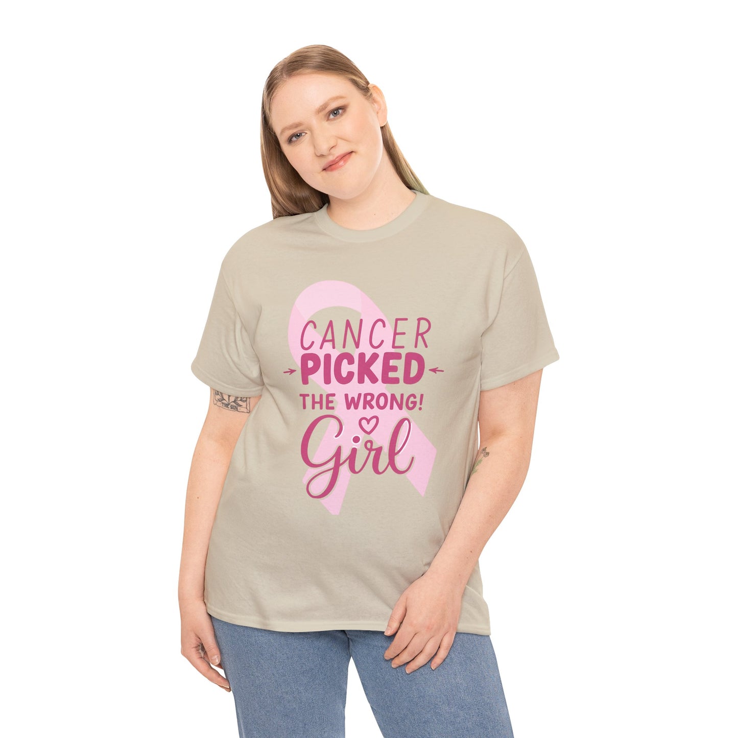 Cancer: The Wrong Picked Girl - Pink Ribbon Tee