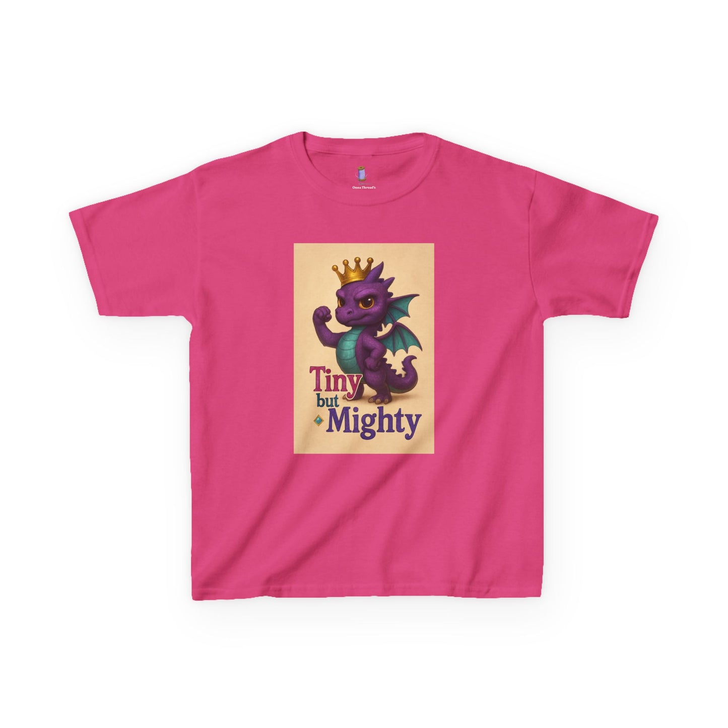 Kids Dragon Tee, Fun Kids T-Shirt, Tiny but Mighty Shirt, Unique Kids Apparel, Gift for Young Adventurers, Cute Dragon Design
