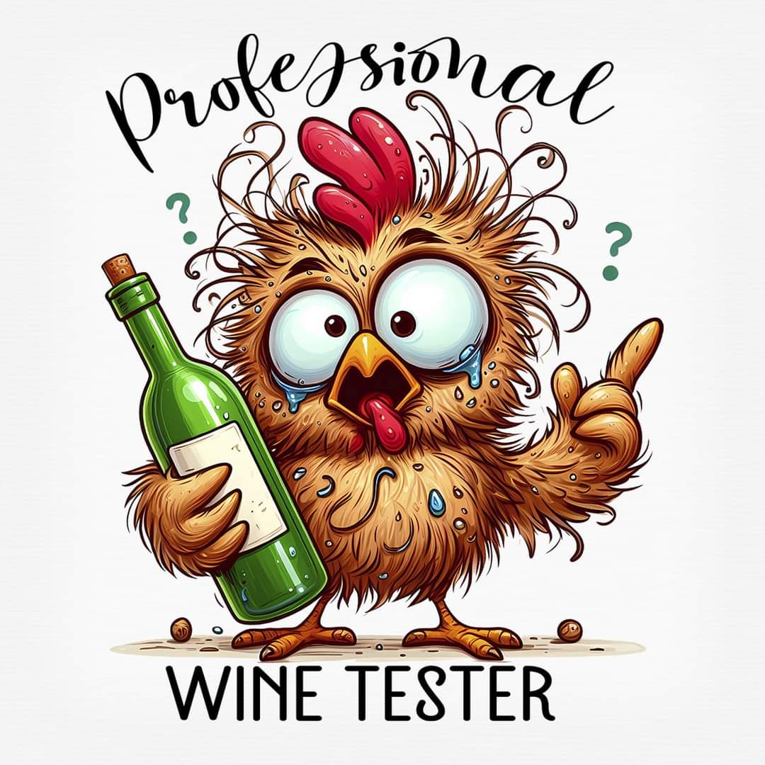 Chicks And Roosters Wine Square Ceramic Coaster Set