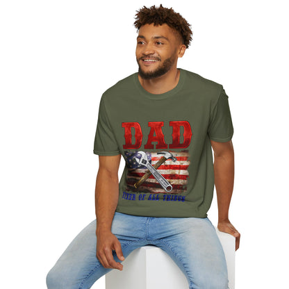 Camiseta de Papá Patriótico | Regalos para Todo | Día del Padre, Día de la Independencia, Regalo de Cumpleaños, Ropa Casual, Ropa para Papá