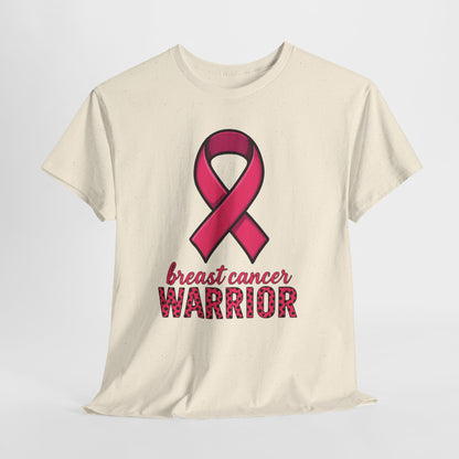 Breast Cancer Warrior Pink Ribbon Tee