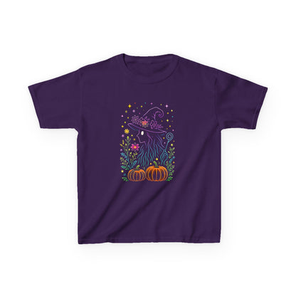 Pastel Witch Silhouette Dinosaur Tee - Holiday Fun!