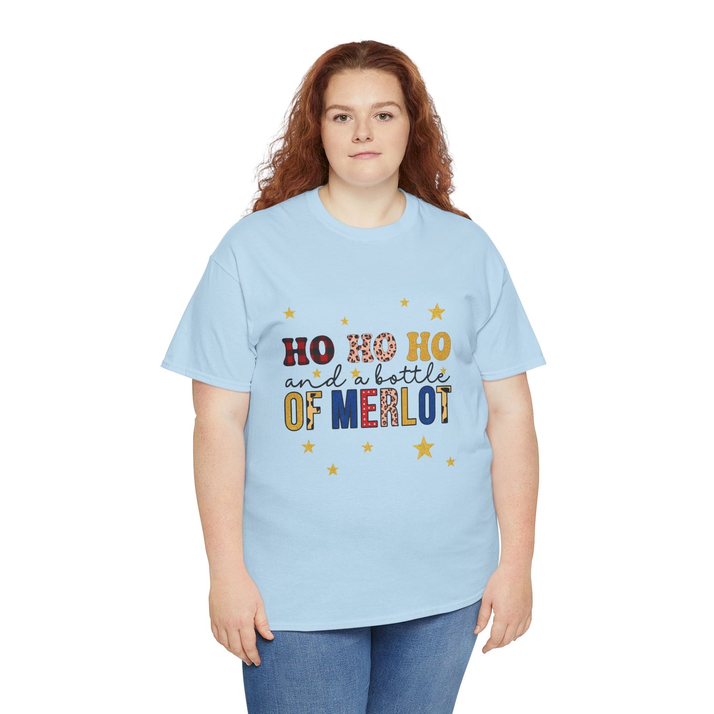 HO HO HO & Merlot Christmas Tee