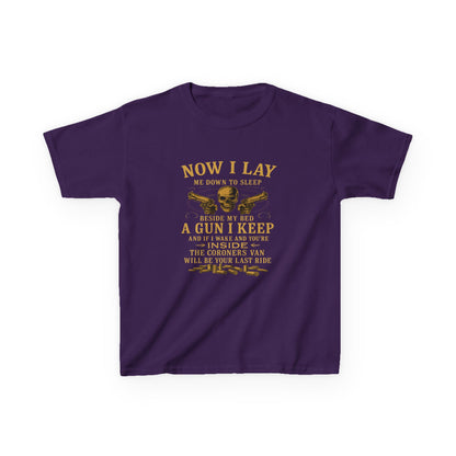 Now I Lay Me Down: Skull & Guns Kids Tee