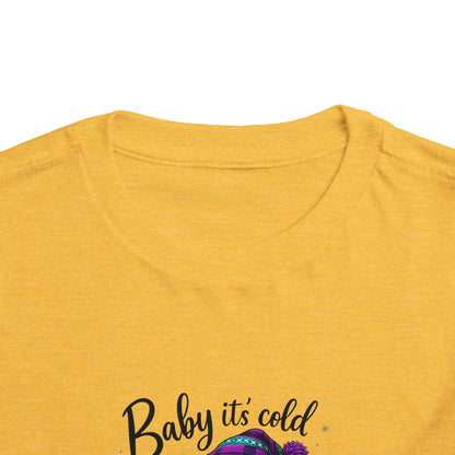 Baby It's Cold Outside Snowman Toddler Christmas Tee