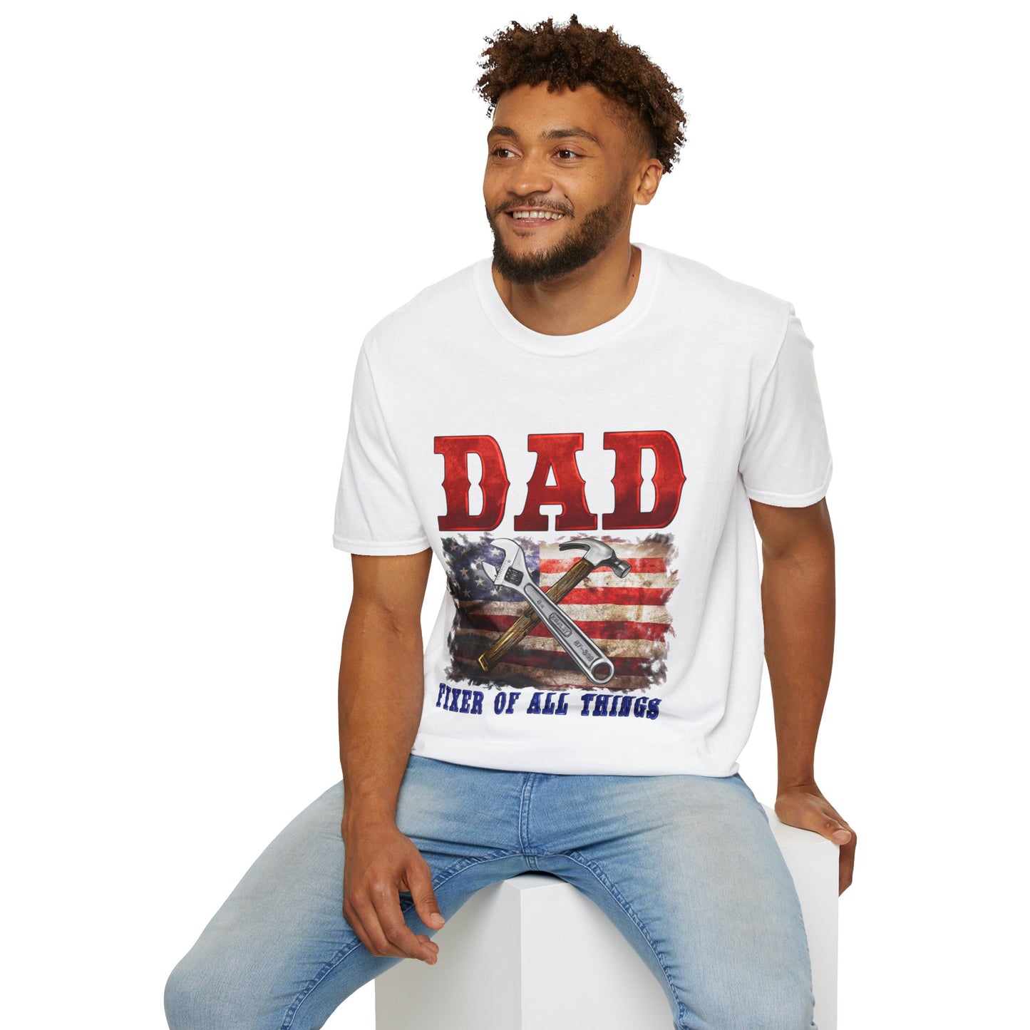 Camiseta de Papá Patriótico | Regalos para Todo | Día del Padre, Día de la Independencia, Regalo de Cumpleaños, Ropa Casual, Ropa para Papá