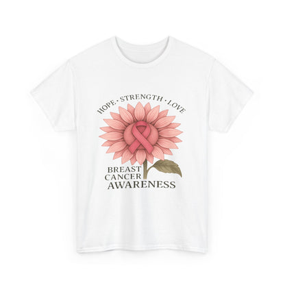 Hope Flower Breast Cancer Awareness Tee