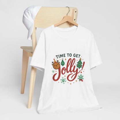 Time to Get Jolly! Christmas Tee — Festive Holiday Graphic T-Shirt